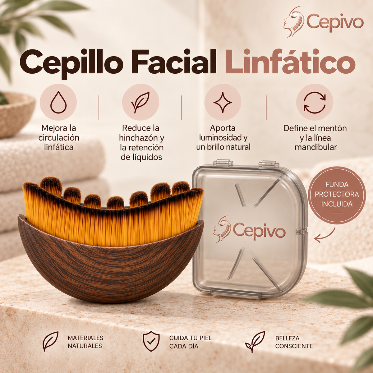 Cepillo Facial Linfático